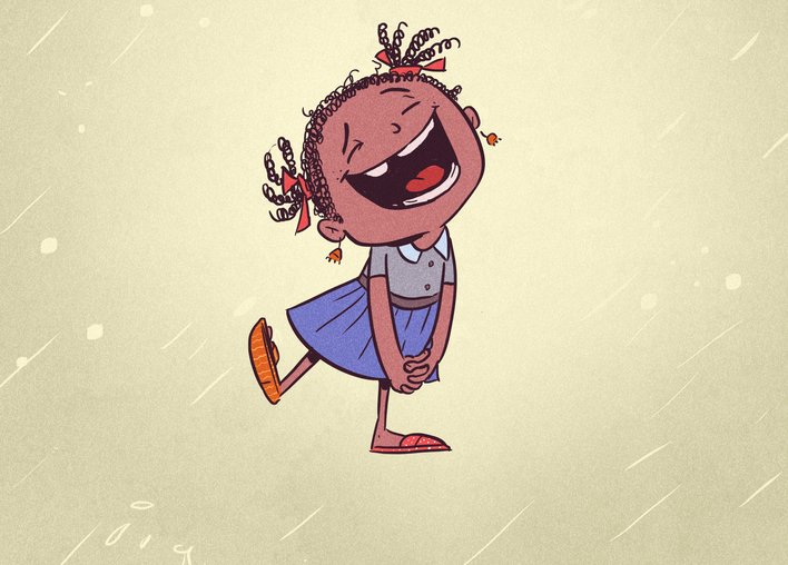 Girl laughing