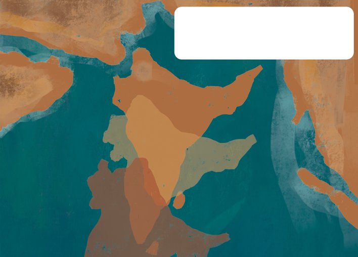 The Indian plate moving towards the Eurasian plate