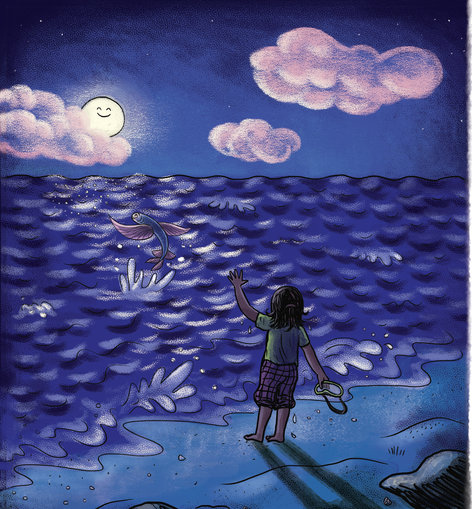 A girl on the beach