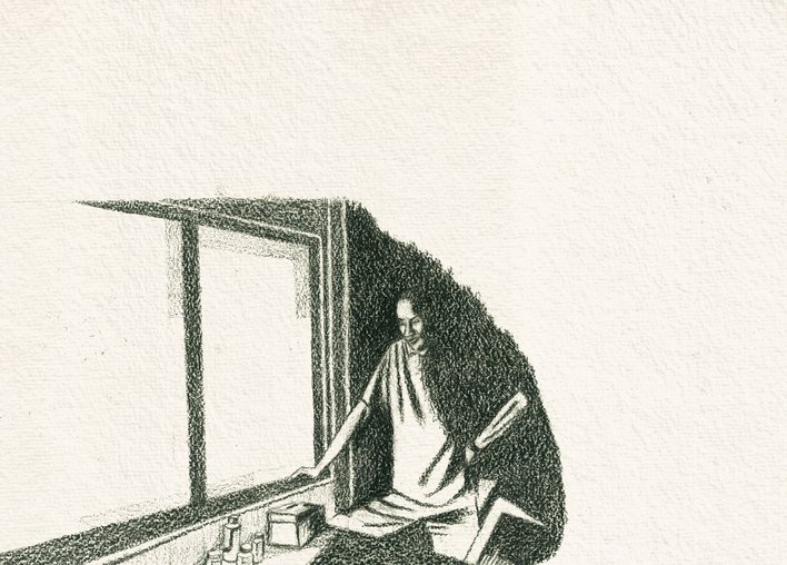 a man by the window