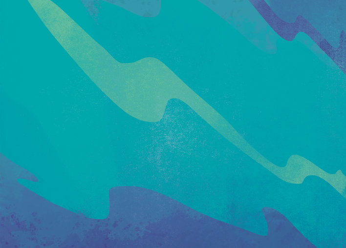 Patterns in blue