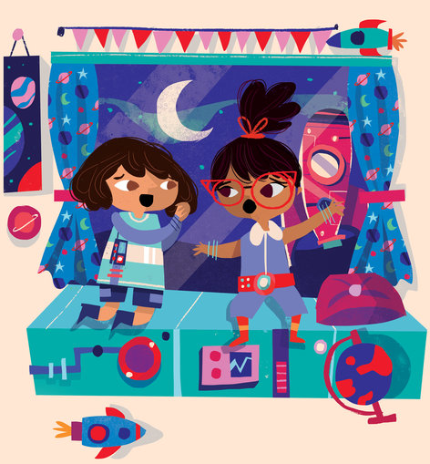 Two girls having a conversation