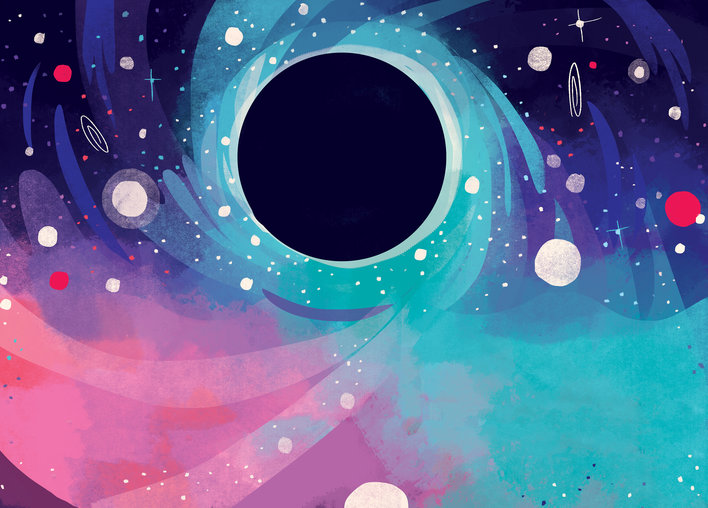 A black hole from afar