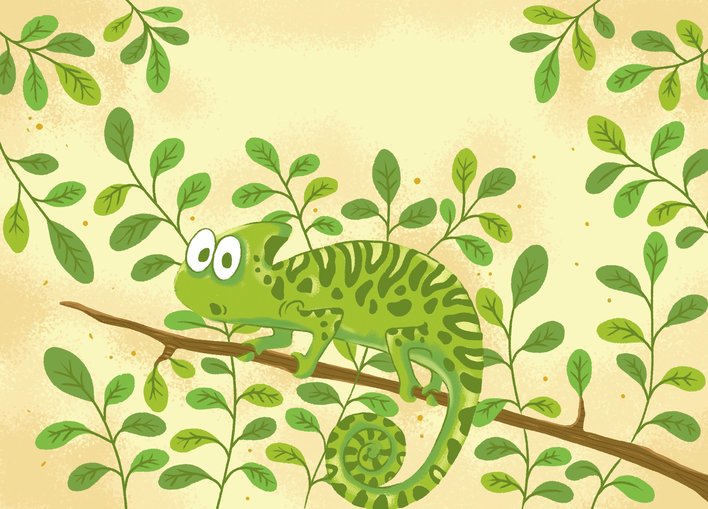 Green chameleon