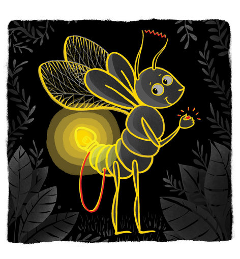 Firefly glowing