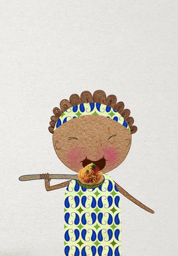 Girl eating