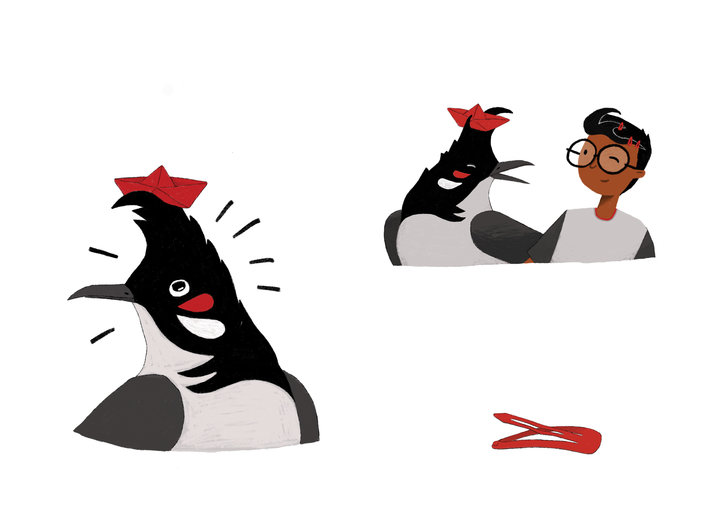 A bulbul and a hair clip