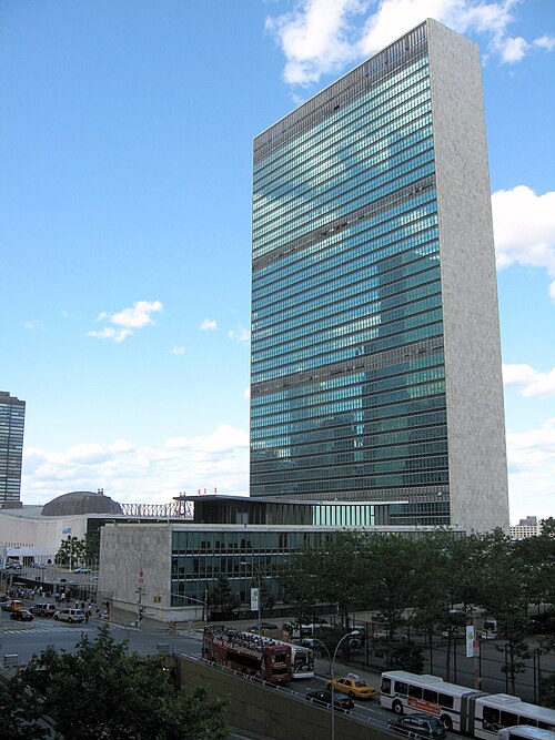 Headquarters of the United Nations.