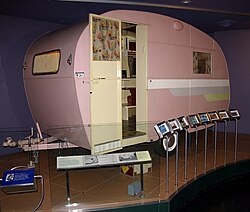 1956 Propert Trailaway Touring caravan at the National Museum of Australia